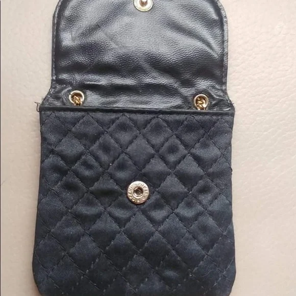 π₯Vintage Chanel Black Quilted Micro Mini Purse - Picture 7 of 12